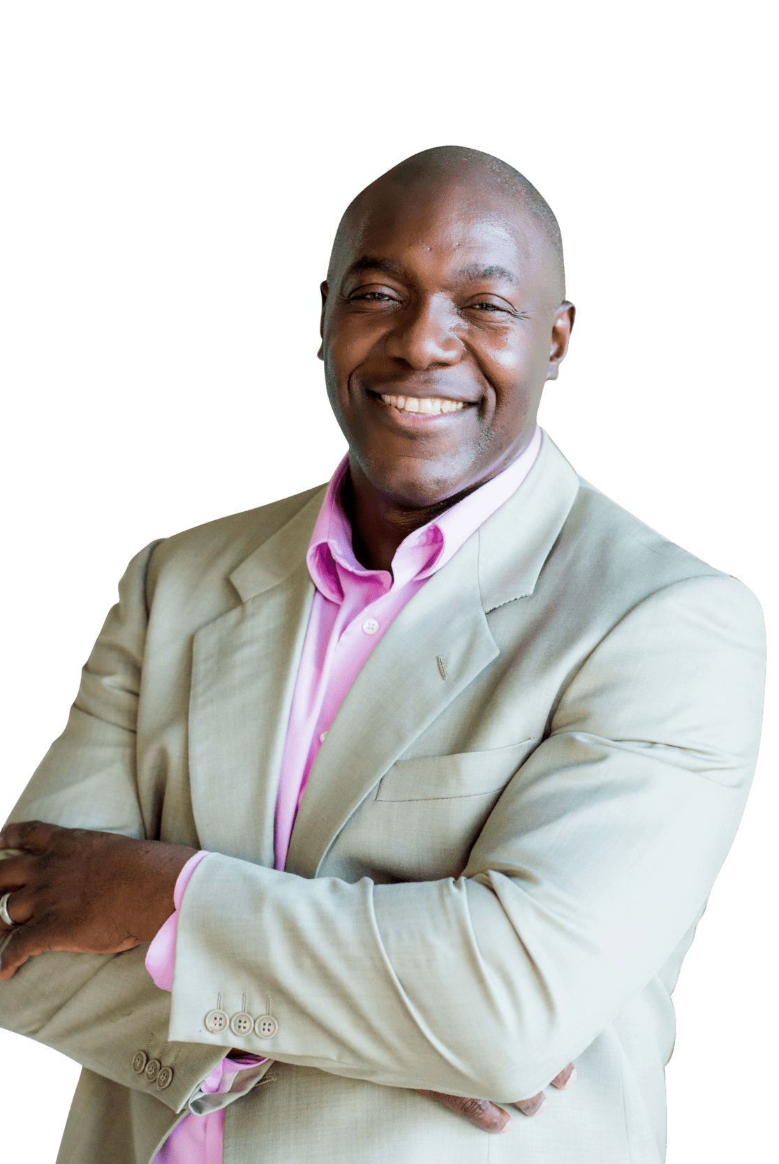 Olympic motivational speaker Devon Harris relaxes back stage