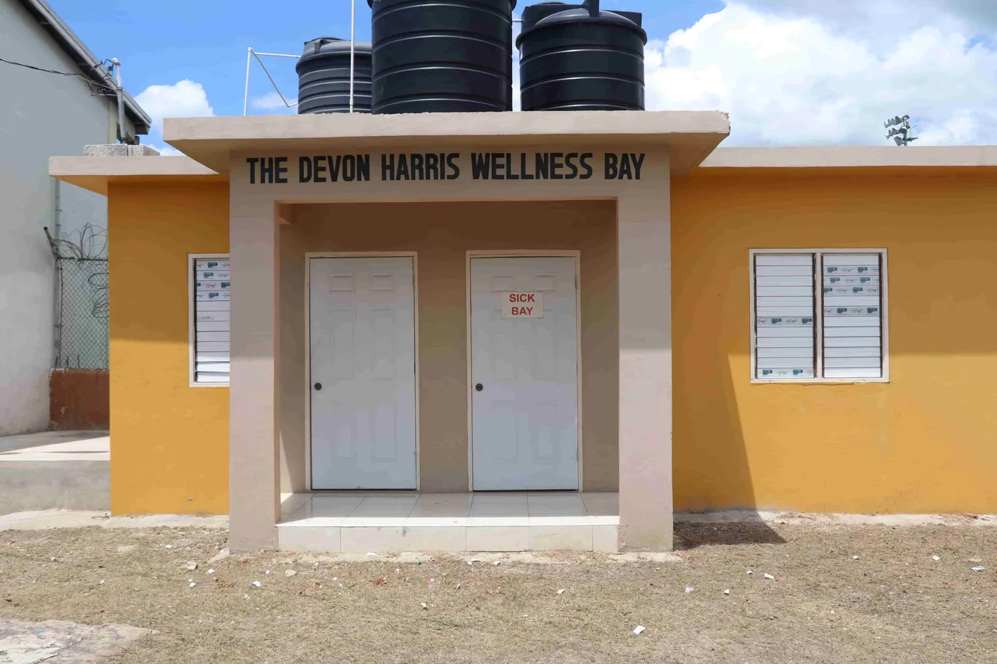 The Devon Harris Wellness Bay at a school in Kingston, Jamaica