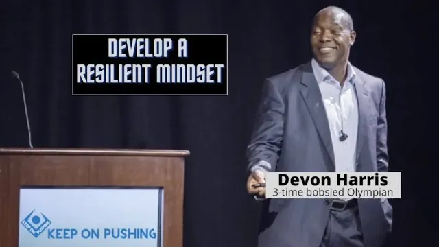 Devon Harris video: develop a resilient mindset